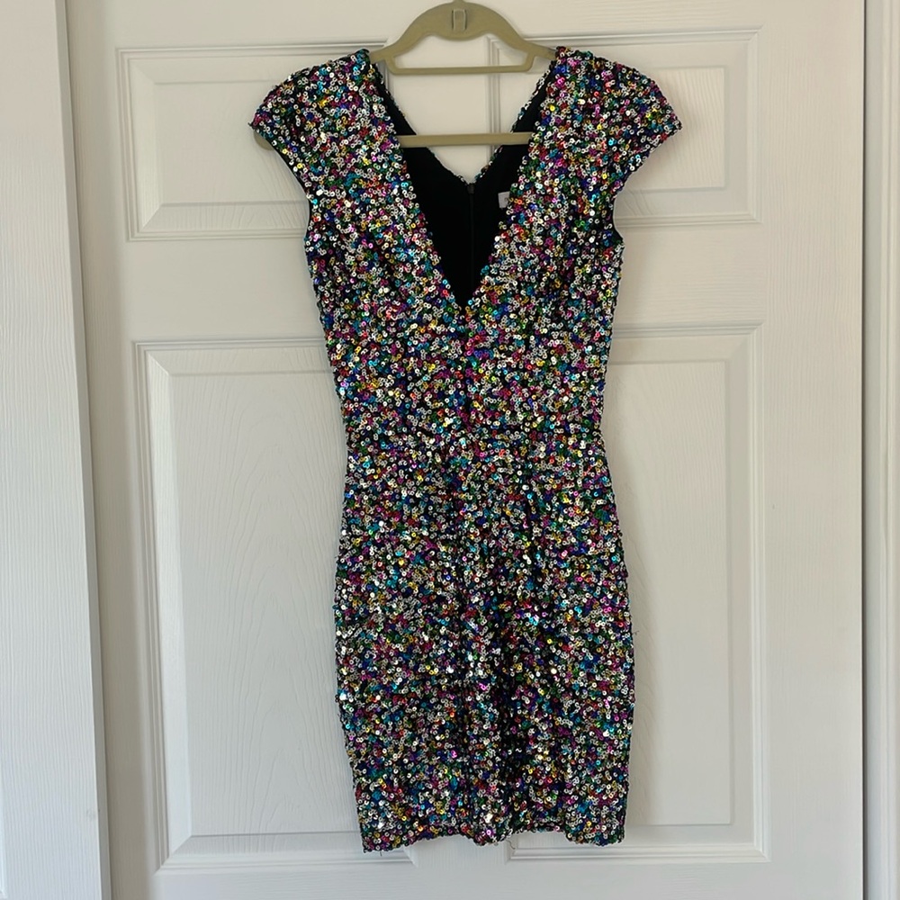 Dress the Population Sequin Party Dress
